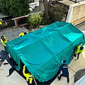 A Positano esercitazione sul montaggio-smontaggio della tenda di emergenza / FOTO 