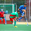 A Scala un torneo di Hockey su prato. In campo atleti della nazionale italiana