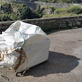 Amalfi, eternit abbandonato lungo strada di Tovere scoperto da Guardie ENPA /FOTO