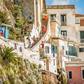 Amalfi, evacuata in elicottero una famiglia la cui abitazione è a ridosso del crollo /FOTO