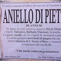 Aniello Di Pietro, alle 15 e 30 i funerali a Maiori