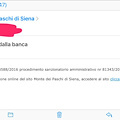 Attenzione alle mail di phishing. La finta mail del Monte Paschi di Siena