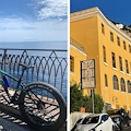 Auto investe bicicletta nel tunnel di Amalfi: ciclista in ospedale