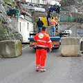 Blocchi sull' 'Agerolina', al via messa in sicurezza costone roccioso