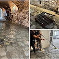 Bomba d'acqua: caditoie occluse, a Ravello negozi allagati [FOTO]