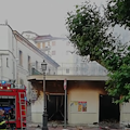 Cava de' Tirreni, in fiamme locale in Viale Crispi [FOTO]