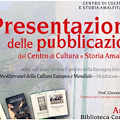 Centro Cultura e Storia Amalfitana presenta pubblicazioni edite nel 2018