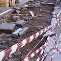 Centro storico, lavori di pavimentazione