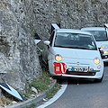 Cetara, utilitaria contro costone roccioso. Possibile colpo di sonno /foto