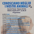 "Conosciamo meglio i nostri animali": 27 aprile convegno a Cava de' Tirreni 