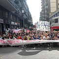 Corteo di protesta, gli studenti cavesi in massa a Salerno