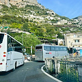 Costiera amalfitana: bus turistici in stato di agitazione per il divieto di transito sull'Agerolina