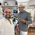 David Justice in Costa d'Amalfi, l'ex campione di Baseball innamorato della Moda Positano 