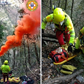 Donna precipita durante escursione nella Valle delle Ferriere: salvata dal Soccorso Alpino 