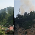 Fiamme nella vegetazione di Amalfi: Vigili del Fuoco al lavoro per estinguere due fronti di fuoco \FOTO