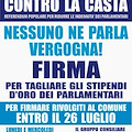 "Forza Cava" in piazza contro la casta