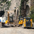 Frana Amalfi, sopralluogo del consulente tecnico della Procura. Al via lavori di messa in sicurezza [FOTO]