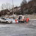 Ghiaccio al Valico di Chiunzi, strade off-limits. Si transita solo con catene