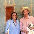 Il regista Wes Anderson in visita al Parco Archeologico di Pompei 