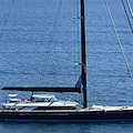 In Costiera Amalfitana lo yacht a vela "Perseus 3", gioiello del cantiere Perini Navi 