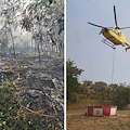 Incendio a Nocera Superiore, interviene la Protezione Civile di Cava de' Tirreni 