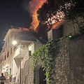 Incendio a Praiano in zona Muriciello. Intervento dei Vigili del Fuoco evita il peggio /foto