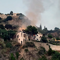 Incendio in una villa privata a Positano