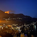 Incendio nel territorio di Positano in località Campo li Galli /foto