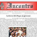 Incontro di ottobre apre con lettera del Papa ai giovani