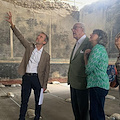 L'archeologo e scrittore Andrea Carandini in visita agli scavi di Pompei