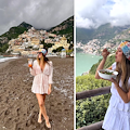 L'influencer Erin O'Brien si rilassa a Positano 