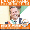 “La Campania ed il futuro del Sud“: 24 novembre dibattito a Cava de' Tirreni 