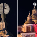 La luna piena in cima alla Collegiata di Atrani: la foto di Carlo De Felice è spettacolare