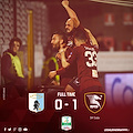 La Salernitana corsara a Chiavari, con l'Entella tre punti preziosi