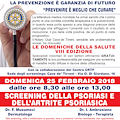 "Le Domeniche della Salute": 25 febbraio screening della psoriasi e dell’artrite psoriasica 