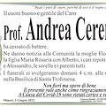 Lutto nel mondo della cultura amalfitana: addio al professor Andrea Cerenza