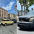 Maiori, tamponamento tra tre auto all'imbocco di Corso Reginna. Nessun ferito / FOTO 