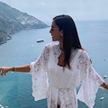 Maria Vittoria Paolillo, relax a Positano per la nota designer di gioielli