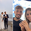 Matrimonio sotto la pioggia per Marco e Marina: dopo la messa arriva un meraviglioso arcobaleno