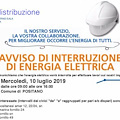 Mercoledì 10 luglio nuova interruzione di energia elettrica a Fornillo