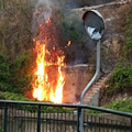 Minori: incendio in località Pioppi, intervento dei Vigili del Fuoco [FOTO]