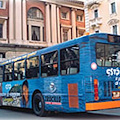 "No ai tifosi sui bus"