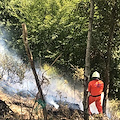 Nuovo incendio a Cava de' Tirreni, determinante intervento della Protezione Civile