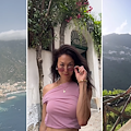 Paula Taylor, l'attrice e modella thailandese alla scoperta delle bellezze di Ravello 