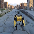 Pompei, monitoraggio del Parco con il robot quadrupede "Spot"