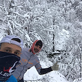 Positano. Allenamento sulla neve per Fabio Fusco e Giuseppe Gentile /Foto Video