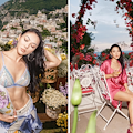 Positano, Jessica Wang posa con i capi di "Intimissimi" e confessa il suo amore per la Città Verticale 