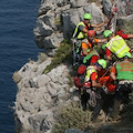 Positano, recuperata da Soccorso Alpino e Vigili del Fuoco la salma del giovane napoletano [FOTO]