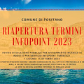 Positano, riapertura termini Infopoint 2023: servizio slitta al 1° giugno