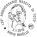 Poste, da Ravello annullo speciale per 120° anniversario nascita di Totò 